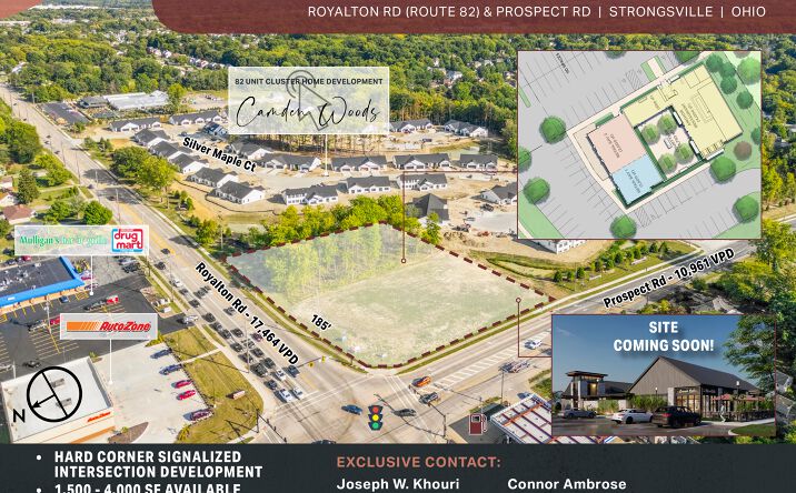 Pictures of Retail property located at Strongsville, Royalton Rd & Prospect Rd, Strongsville, OH 44149 for lease - image #1