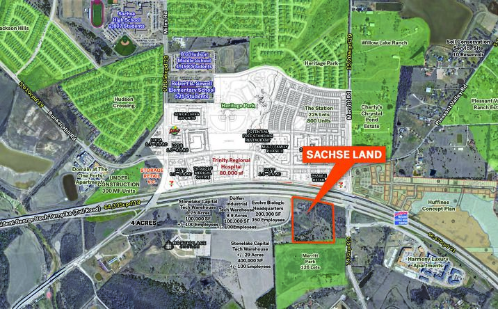 Pictures of Land property located at SWQ PGBT & Merritt Rd, Sachse, TX 75048 for lease - image #1