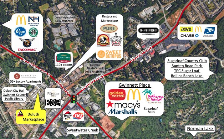 Pictures of Retail property located at 3162 Main St, Duluth, GA 30096 for lease - image #1
