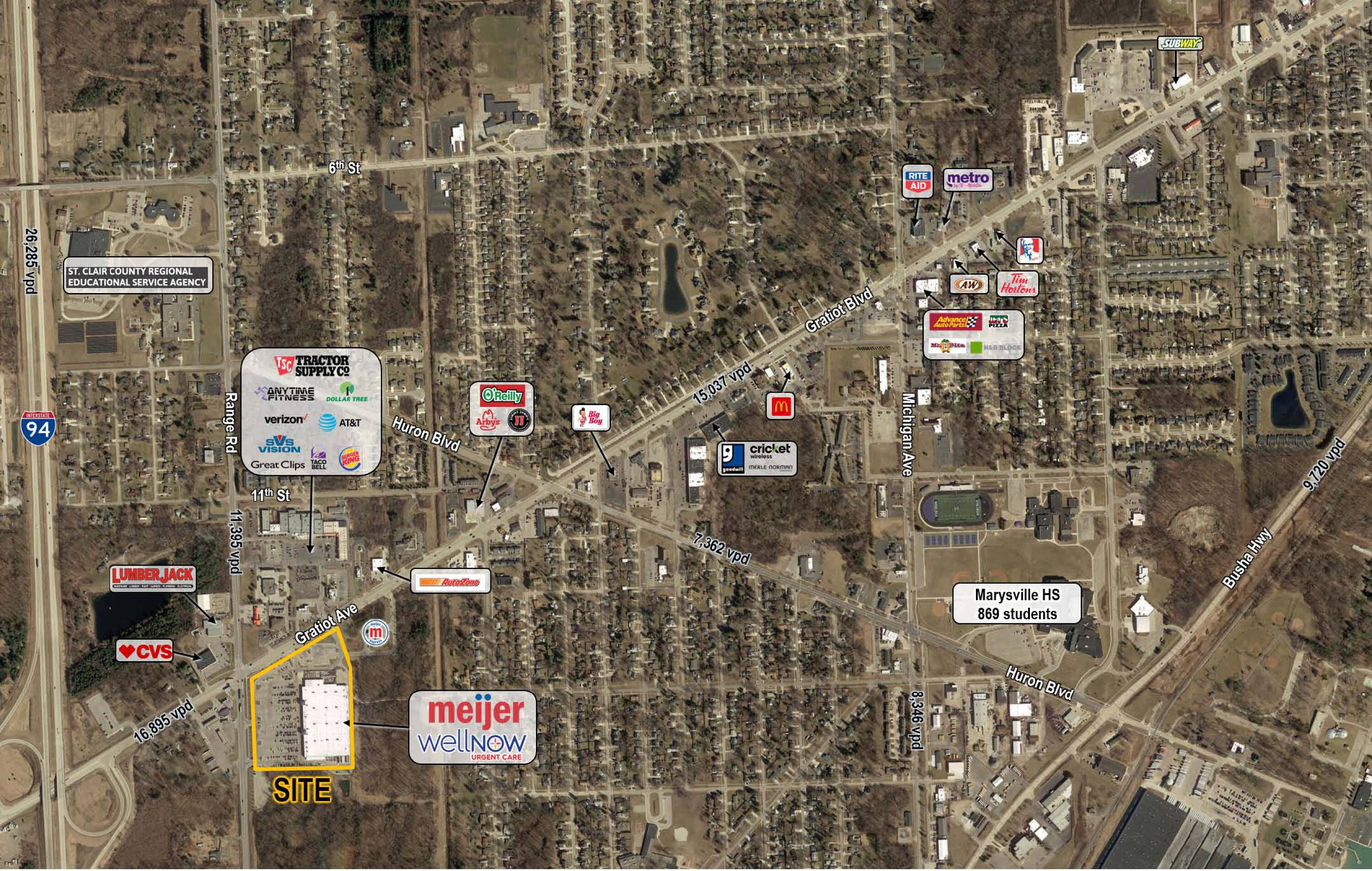 205 S RANGE RD Marysville MI 48040-2605 APN: 74037660007000 | Crexi.com