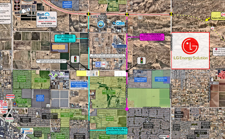 Pictures of Retail, Land property located at Signal Butte Rd & Germann Rd ( SWC), Queen Creek, AZ 85140 for lease - image #1