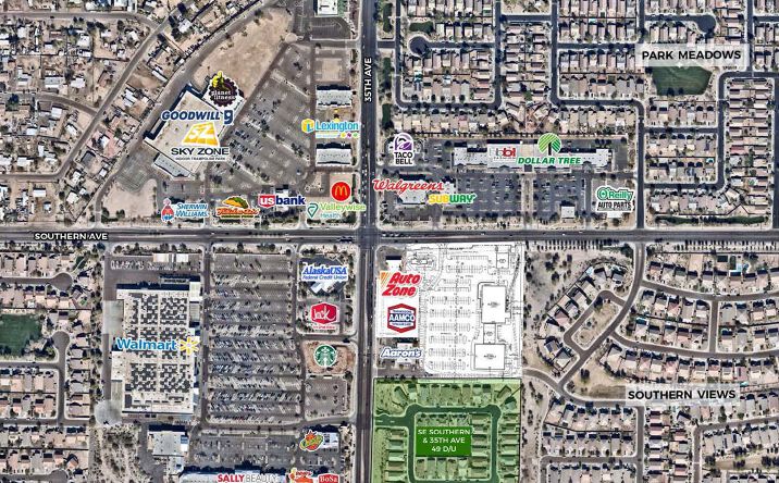 Pictures of Retail property located at 35th Ave & Southern Ave (W/NWC), Phoenix, AZ 85014 for lease - image #1