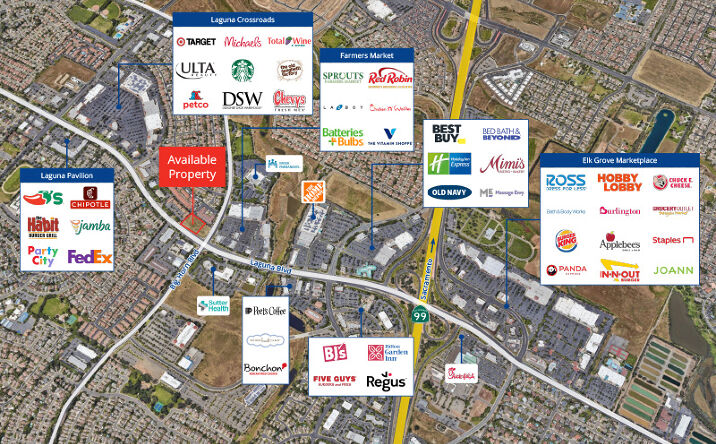 Pictures of Land property located at Big Horn Blvd near Laguna Blvd, Elk Grove, CA 95758 for lease - image #1