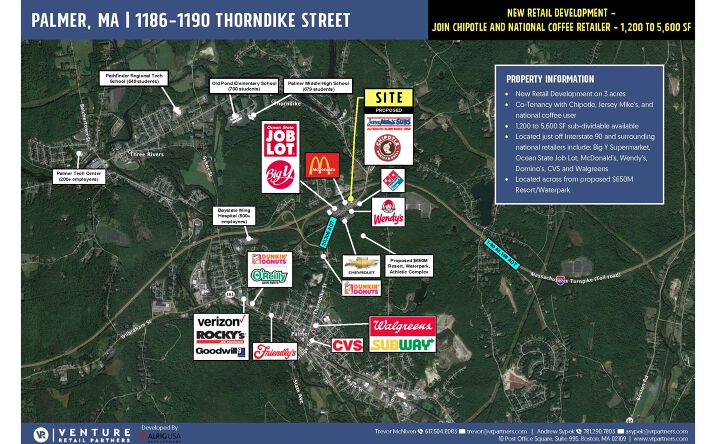 Pictures of Retail property located at 1186 Thorndike St, Palmer, MA 01069 for lease - image #1