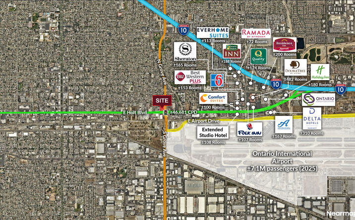 Pictures of Retail, Land property located at 1185 E Holt Blvd, Ontario, CA 91761 for lease - image #1
