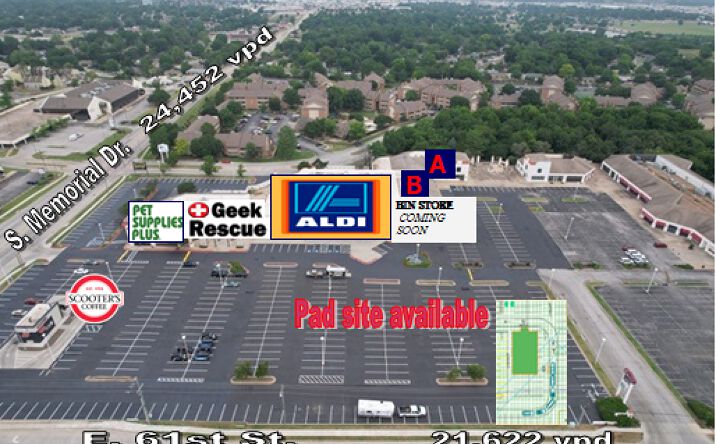Pictures of Retail property located at 8221 E 61st St, Tulsa, OK 74133 for lease - image #1
