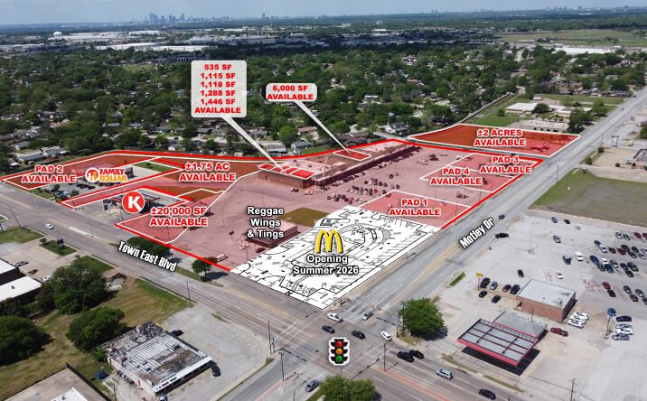 Pictures of Retail, Land, Restaurant property located at 3301 N Town E Blvd, Mesquite, TX 75150 for lease - image #1