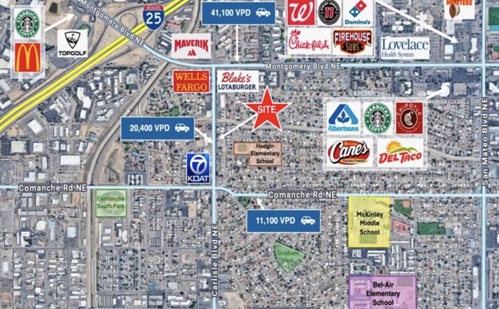 Pictures of Retail property located at 4000 Carlisle Blvd NE, Albuquerque, NM 87107 for lease - image #1