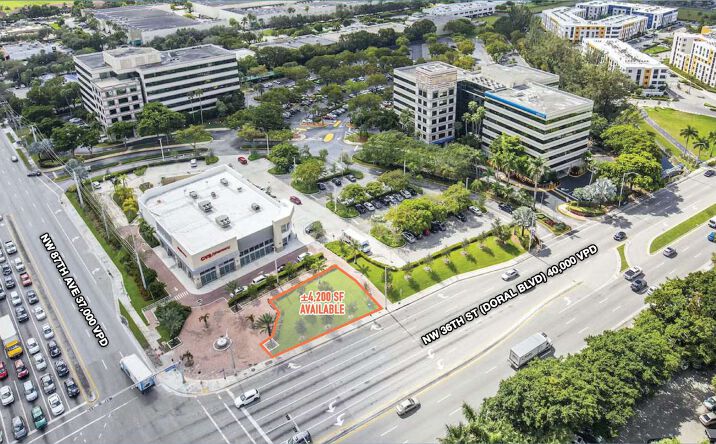 Pictures of Retail, Land property located at Doral Blvd & NW 87th Ave, Doral, FL 33178 for lease - image #1