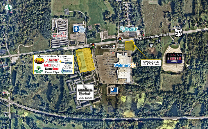 Pictures of Retail property located at 2500 OH-59, Kent, OH 44240 for lease - image #1