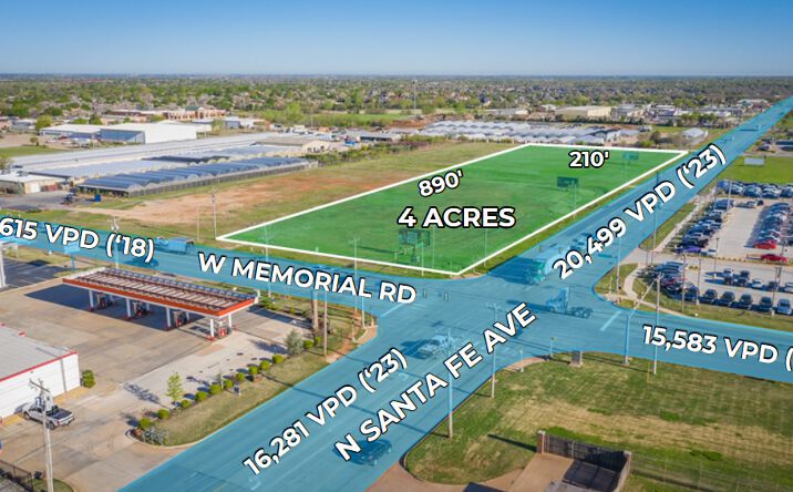 Pictures of Land property located at 15 W Memorial Rd, Edmond, OK 73013 for lease - image #1