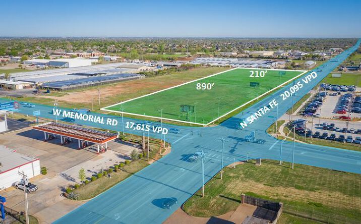 Pictures of Land property located at W Memorial Rd, Edmond, OK 73013 for lease - image #1