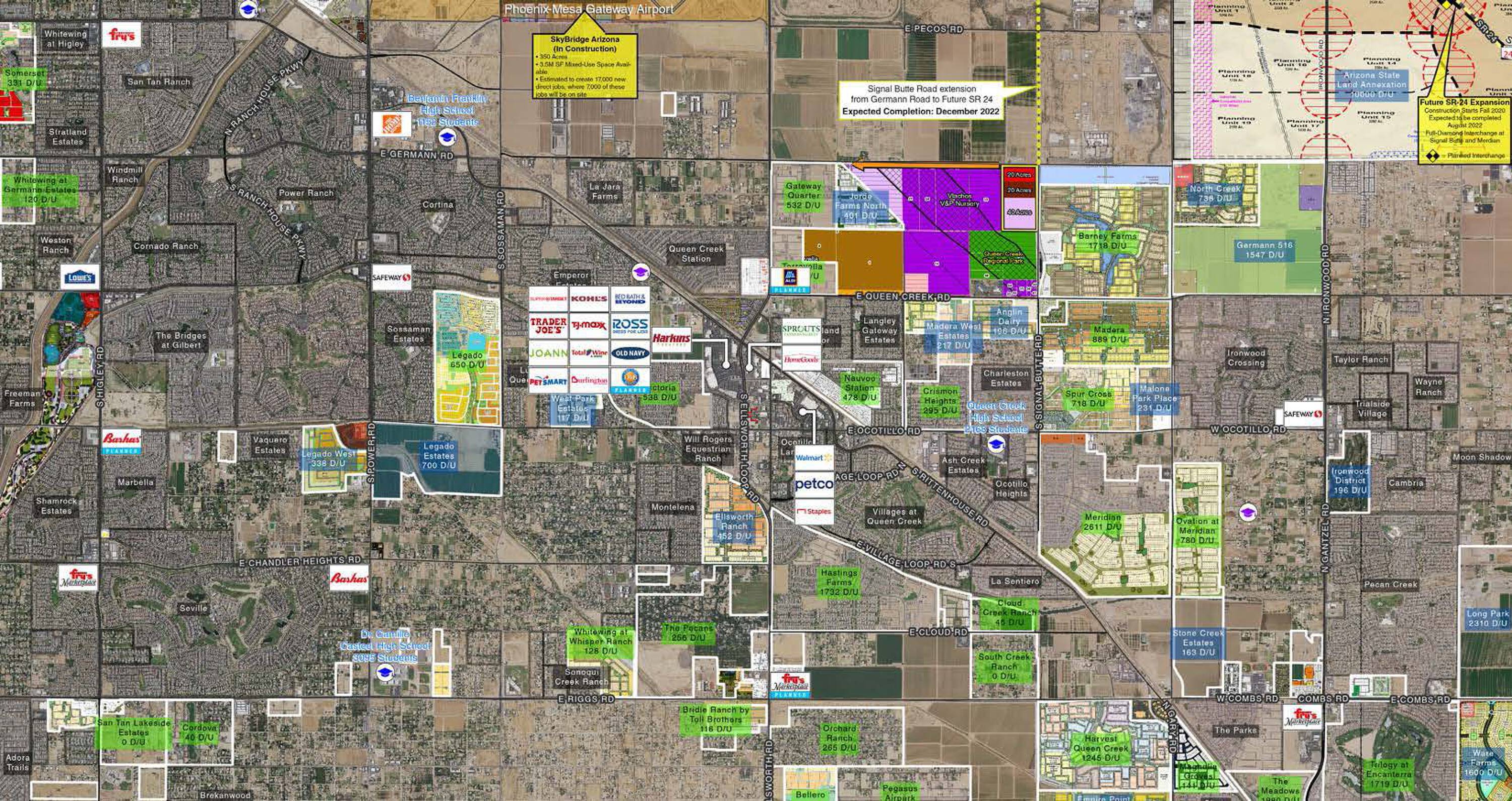 E Queen Creek Rd, Queen Creek, AZ 85142 Retail Space for Lease Ellsworth Loop Rd & Ocotillo