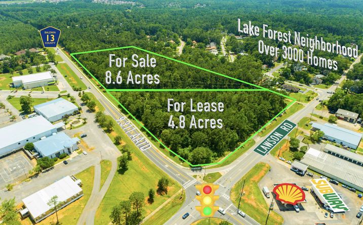 Pictures of Land property located at SWC County Road 13 & Lawson Road, Daphne, AL 36526 for lease - image #1