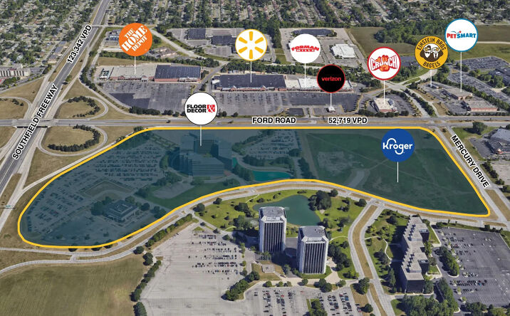 Pictures of Retail, Office, Land property located at 16800 Executive Plaza Dr, Dearborn, MI 48126 for lease - image #1