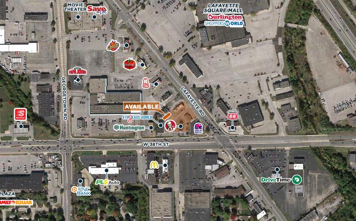 Pictures of Retail property located at 3810 Lafayette Rd, Indianapolis, IN 46254 for lease - image #1