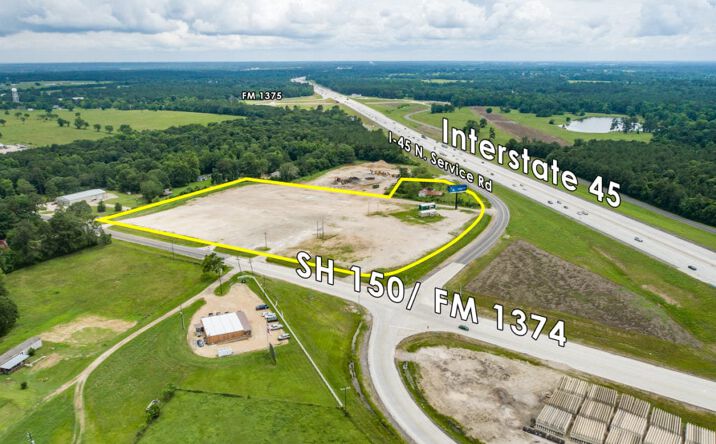 Pictures of Land property located at I-45 N Service Rd, New Waverly, TX 77358 for lease - image #1