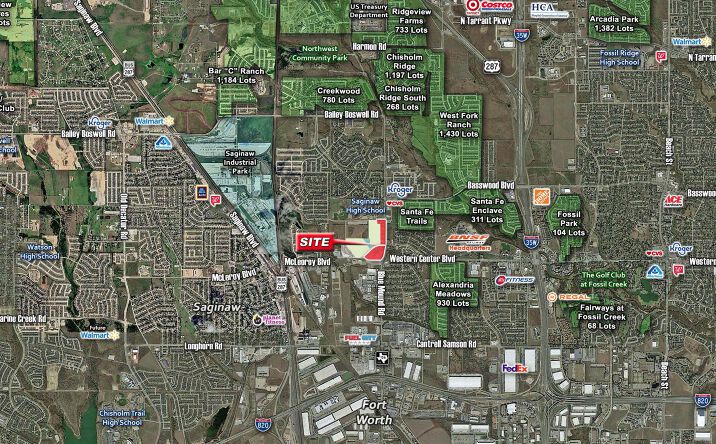 Pictures of Retail, Land property located at 6856 N Blue Mound Rd, Saginaw, TX 76131 for lease - image #1