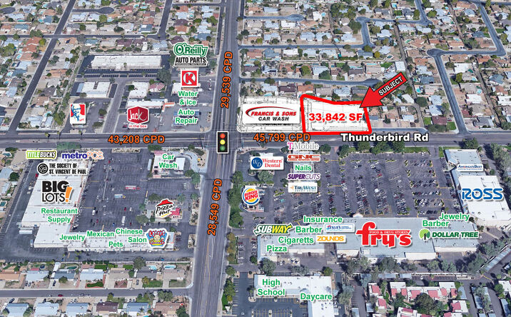 Pictures of Retail, Land property located at NEC of Thunderbird Rd and 35th Ave, Phoenix, AZ 85029 for lease - image #1