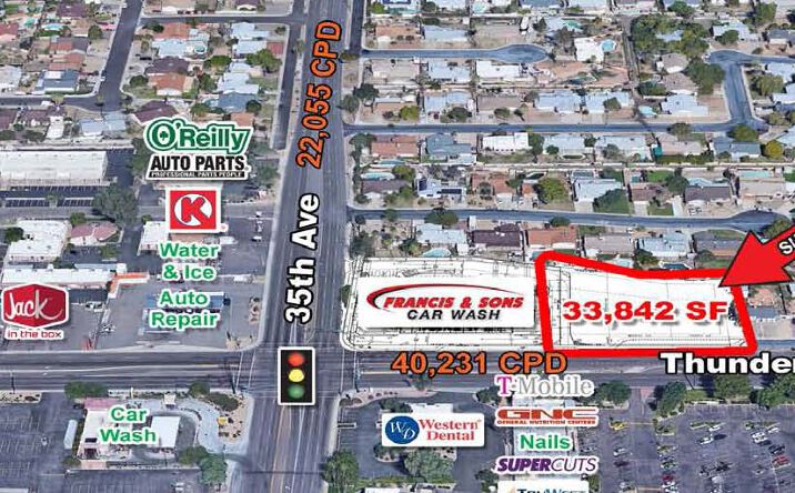 Pictures of Retail, Land property located at NEC of Thunderbird Rd and 35th Ave, Phoenix, AZ 85029 for lease - image #1
