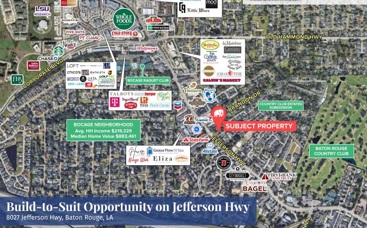 Pictures of Retail, Office property located at 8027 Jefferson Hwy, Baton Rouge, LA 70809 for lease - image #1