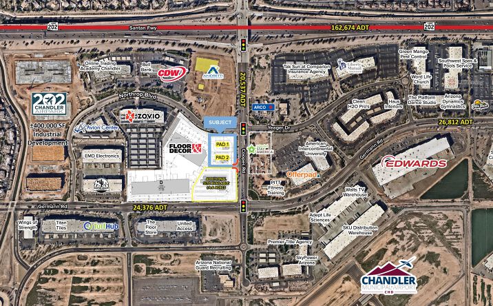 Pictures of Retail property located at N/NWC Cooper Rd & Germann Rd, Chandler, AZ 85286 for lease - image #1
