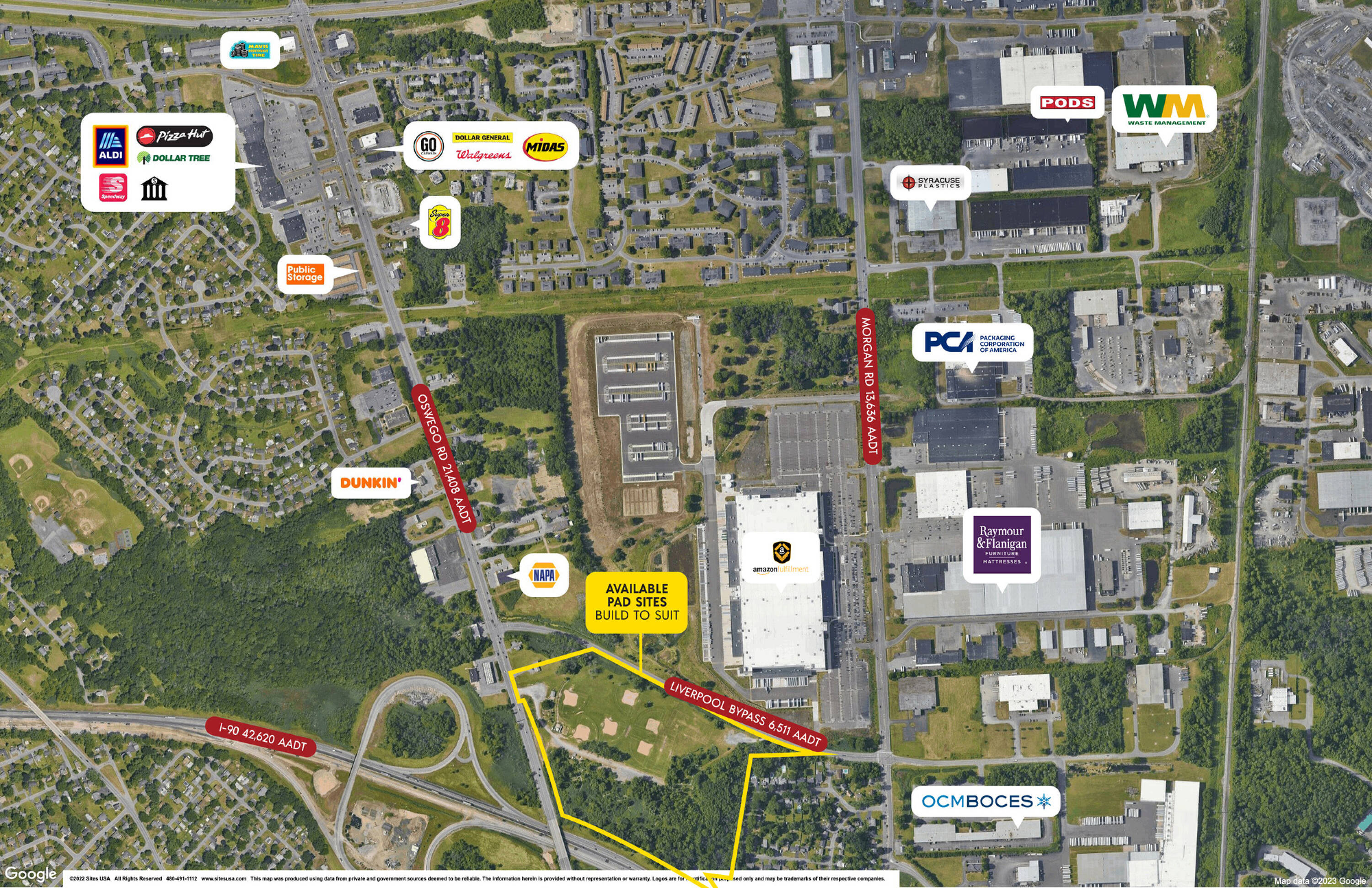 7192 Oswego Rd, Salina, NY 13090 Land for Lease Liverpool