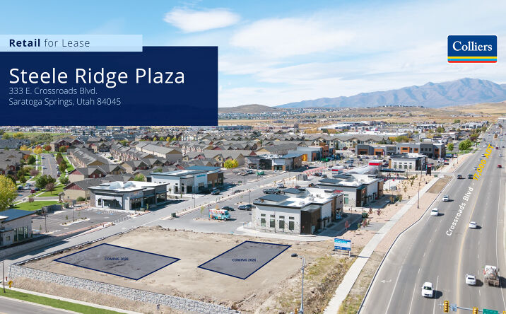 Pictures of Retail, Office, Land, Restaurant property located at 333 E Crossroads Blvd, Saratoga Springs, UT 84043 for lease - image #1