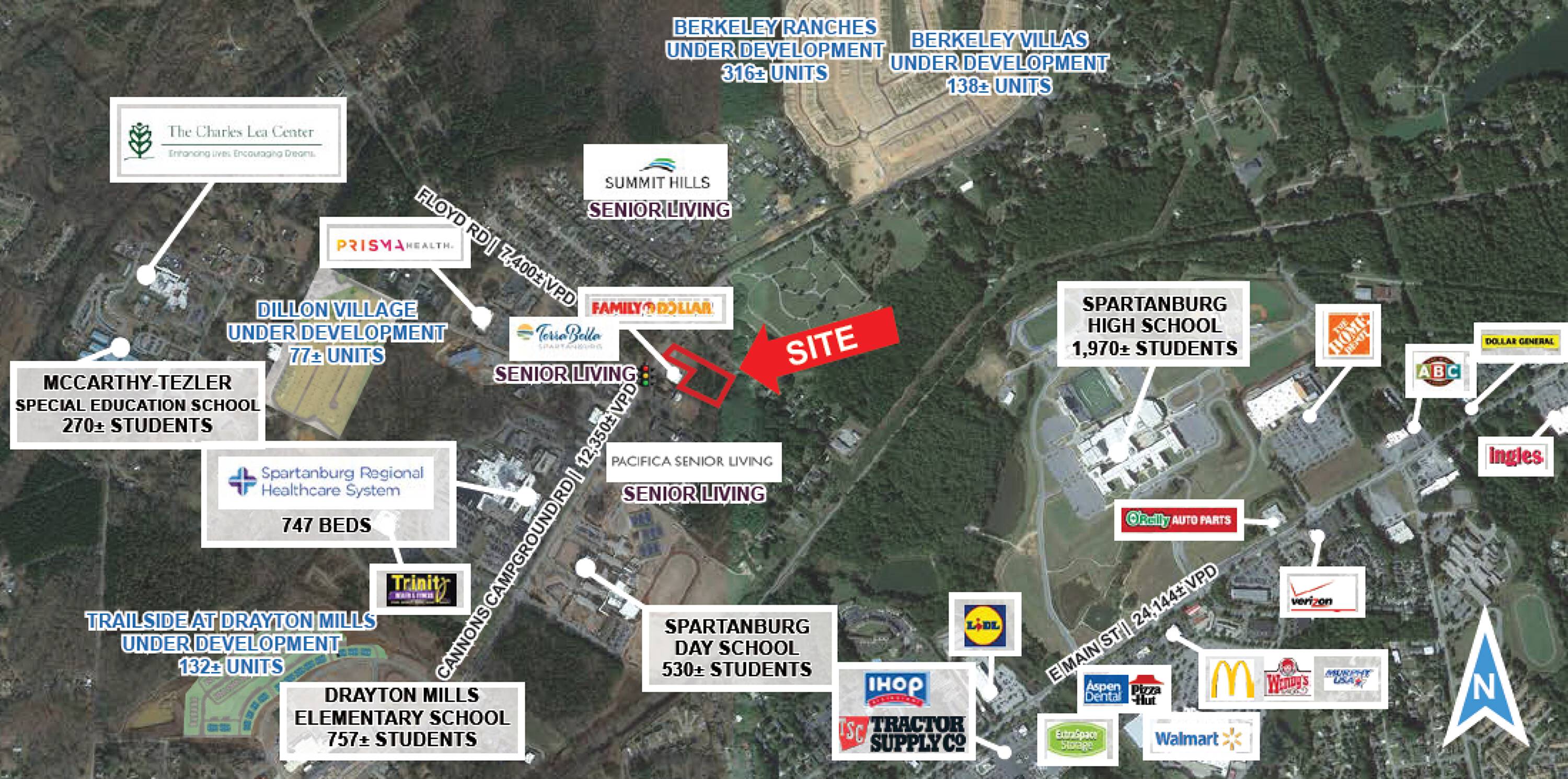 1840 Cannons Campground Rd, Spartanburg, SC 29307 Land for Lease