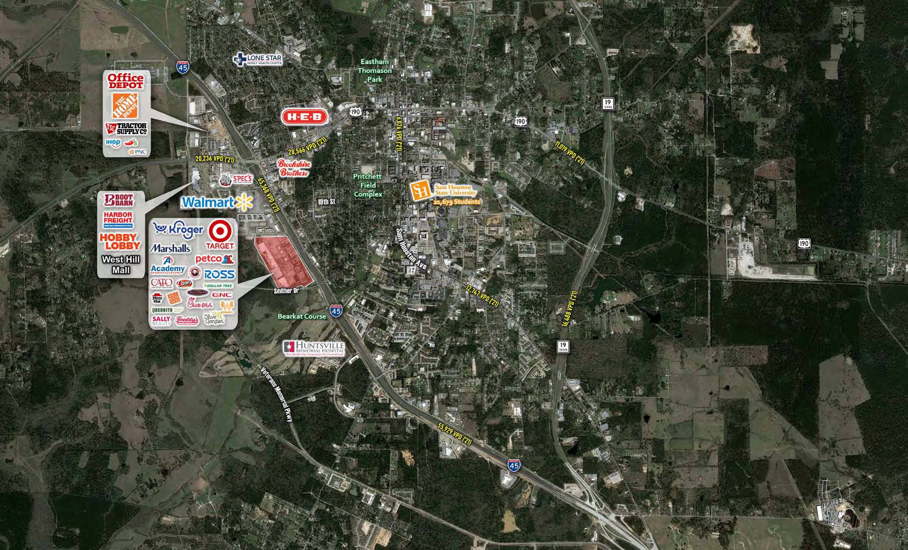 259 Interstate 45 at Smither Rd, Huntsville, TX 77340