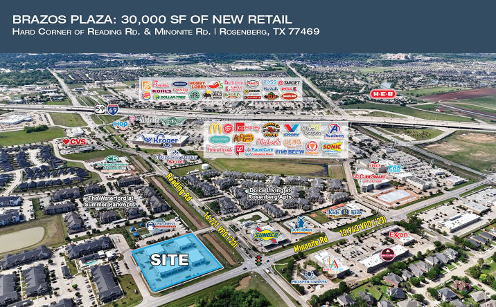 Pictures of Retail, Office property located at 7200 Reading Rd, Rosenberg, TX 77469 for lease - image #1