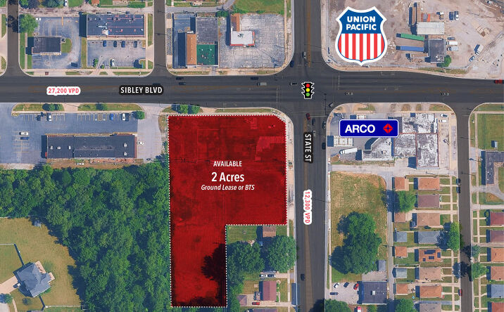 Pictures of Land property located at 1 Sibley Blvd, South Holland, IL 60473 for lease - image #1