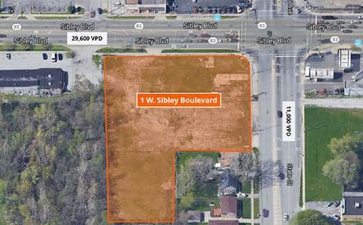 Pictures of Land property located at 1 W Sibley Boulevard, South Holland, IL 60473 for lease - image #1