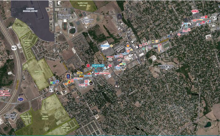 Pictures of Retail property located at 1645 W Henderson St, Cleburne, TX 76033 for lease - image #1