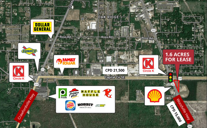 Pictures of Land property located at 6301 Capital Cir SE, Tallahassee, FL 32305 for lease - image #1