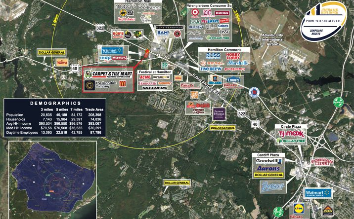 Pictures of Land property located at 4476 Black Horse Pike, Hamilton, NJ 08330 for lease - image #1