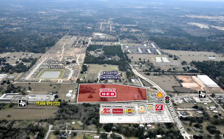 Pictures of Retail, Land property located at SWC of 2920 & Cypress Rosehill Rd, Tomball, TX 77377 for lease - image #1