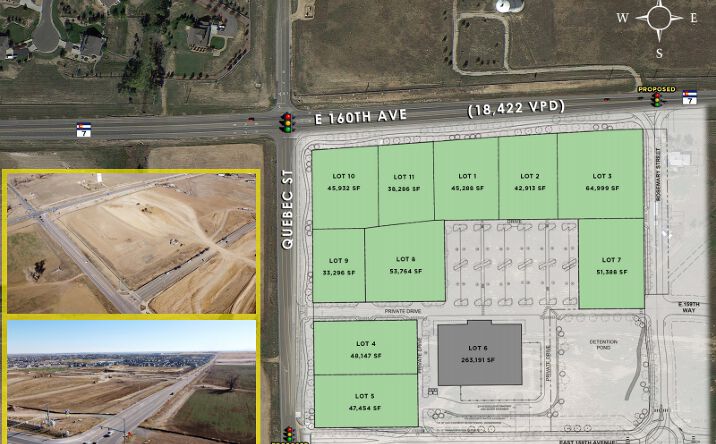 Pictures of Land property located at SEC 160th Ave and Quebec St, Thornton, CO 80602 for lease - image #1