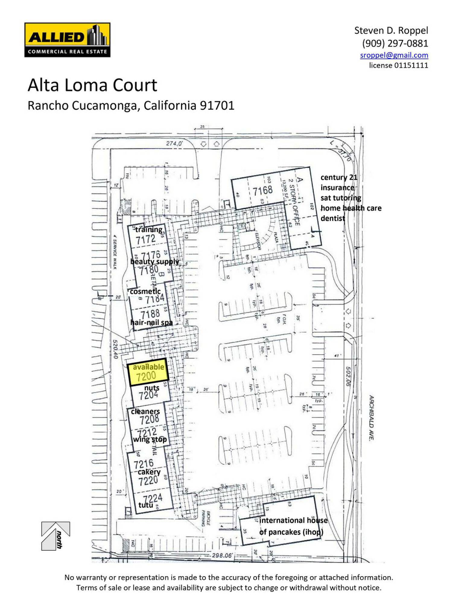 7200 Archibald Ave, Rancho Cucamonga, CA 91701 Retail Space for Lease