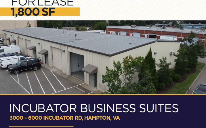 Pictures of Industrial property located at 6000 Incubator Rd, Hampton, VA 23661 for lease - image #1