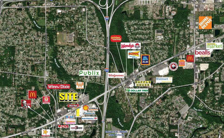 Pictures of Land property located at SWQ Normandy Blvd & Normandy Village Pkwy, Jacksonville, FL 32221 for lease - image #1