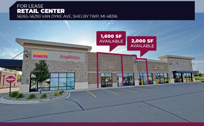 Pictures of Retail property located at 56265-56293 Van Dyke Ave, Shelby Twp, MI 48316 for lease - image #1