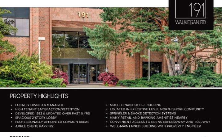 Pictures of Office property located at 191 Waukegan Rd, Northfield, IL 60093 for lease - image #1