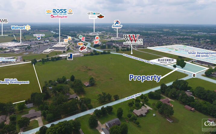 Pictures of Land property located at 1707 W Pleasant Grove Rd, Rogers, AR 72758 for lease - image #1