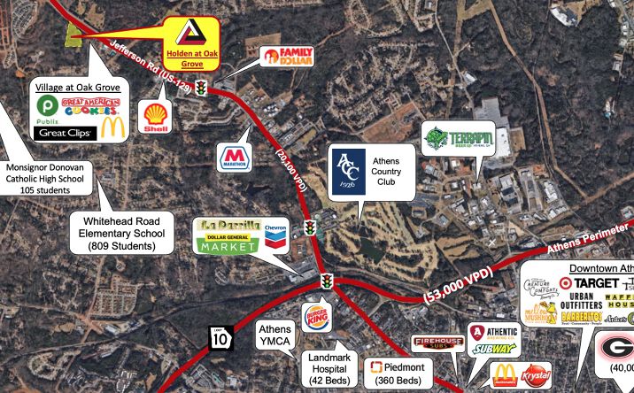 Pictures of Retail, Restaurant property located at 6045 Jefferson Rd, Athens, GA 30607 for lease - image #1