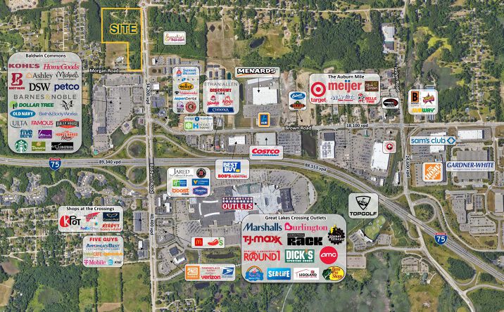 Pictures of Retail property located at Baldwin & Morgan Roads, Orion Township, MI 48359 for lease - image #1