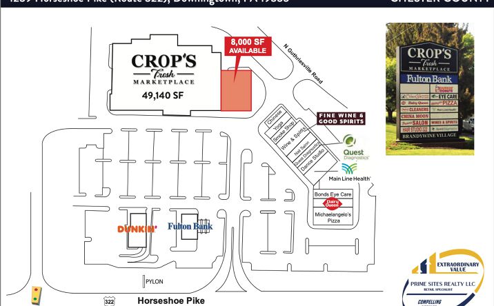 Pictures of Retail property located at 1223 Horseshoe Pike, Downingtown, PA 19335 for lease - image #1