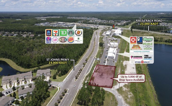 Pictures of Retail, Land, Restaurant property located at 1475 St Johns Pkwy, St. Johns, FL 32259 for lease - image #1