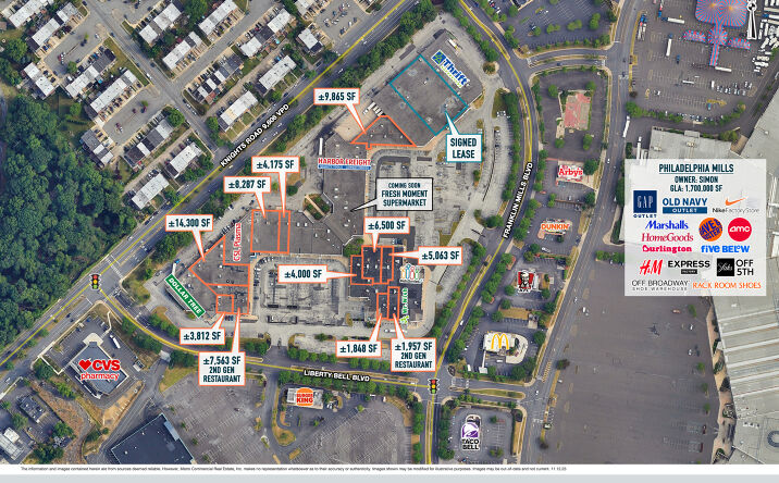 Pictures of Retail property located at 101-163 Franklin Mills Boulevard, Philadelphia, PA 19154 for lease - image #1
