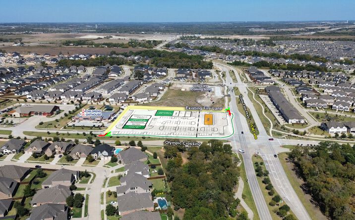 Pictures of Retail property located at Nwq of Trinity Falls Pkwy & Olympic Crossing, McKinney, TX 75071 for lease - image #1